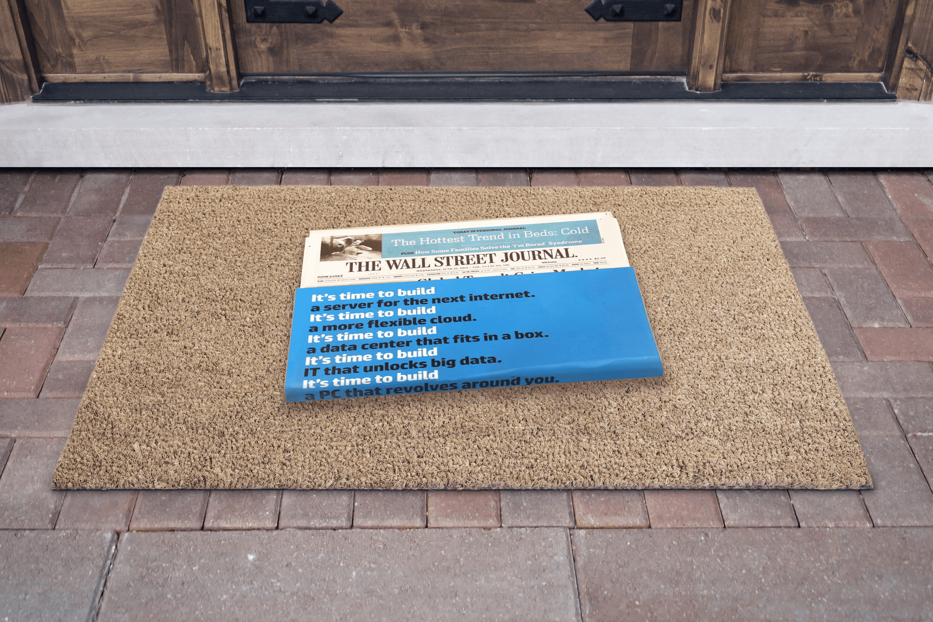 OOH advertising with Wall Street Journal newspaper wraps