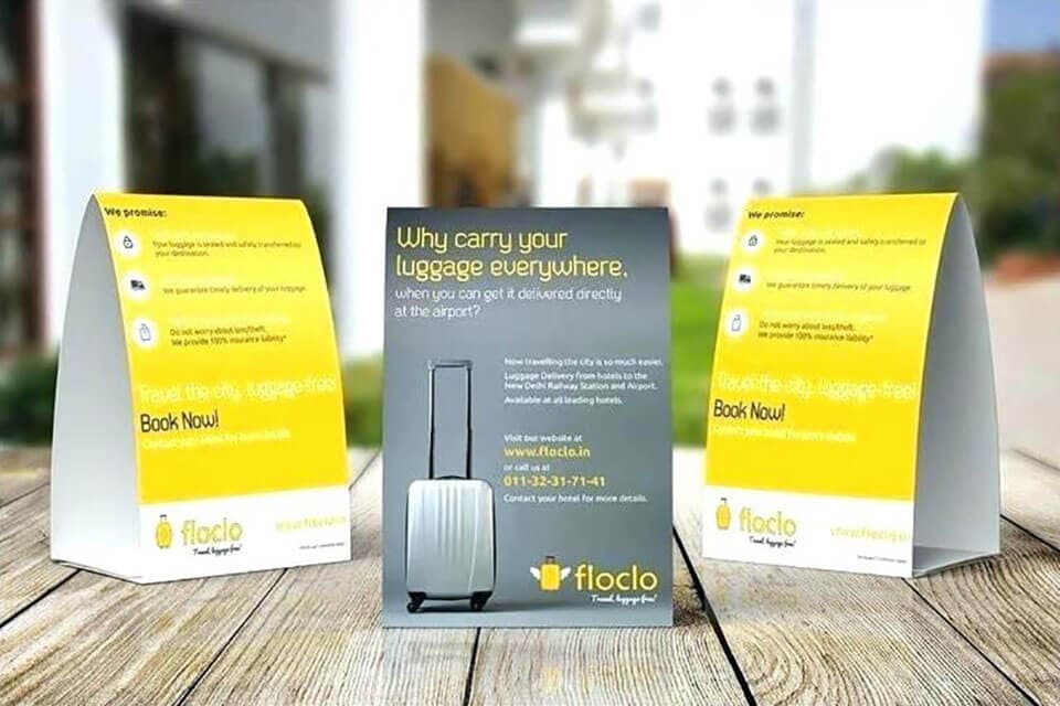 OOH advertising with hotel in-room table tents