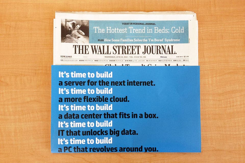 OOH advertising with Wall Street Journal newspaper wraps