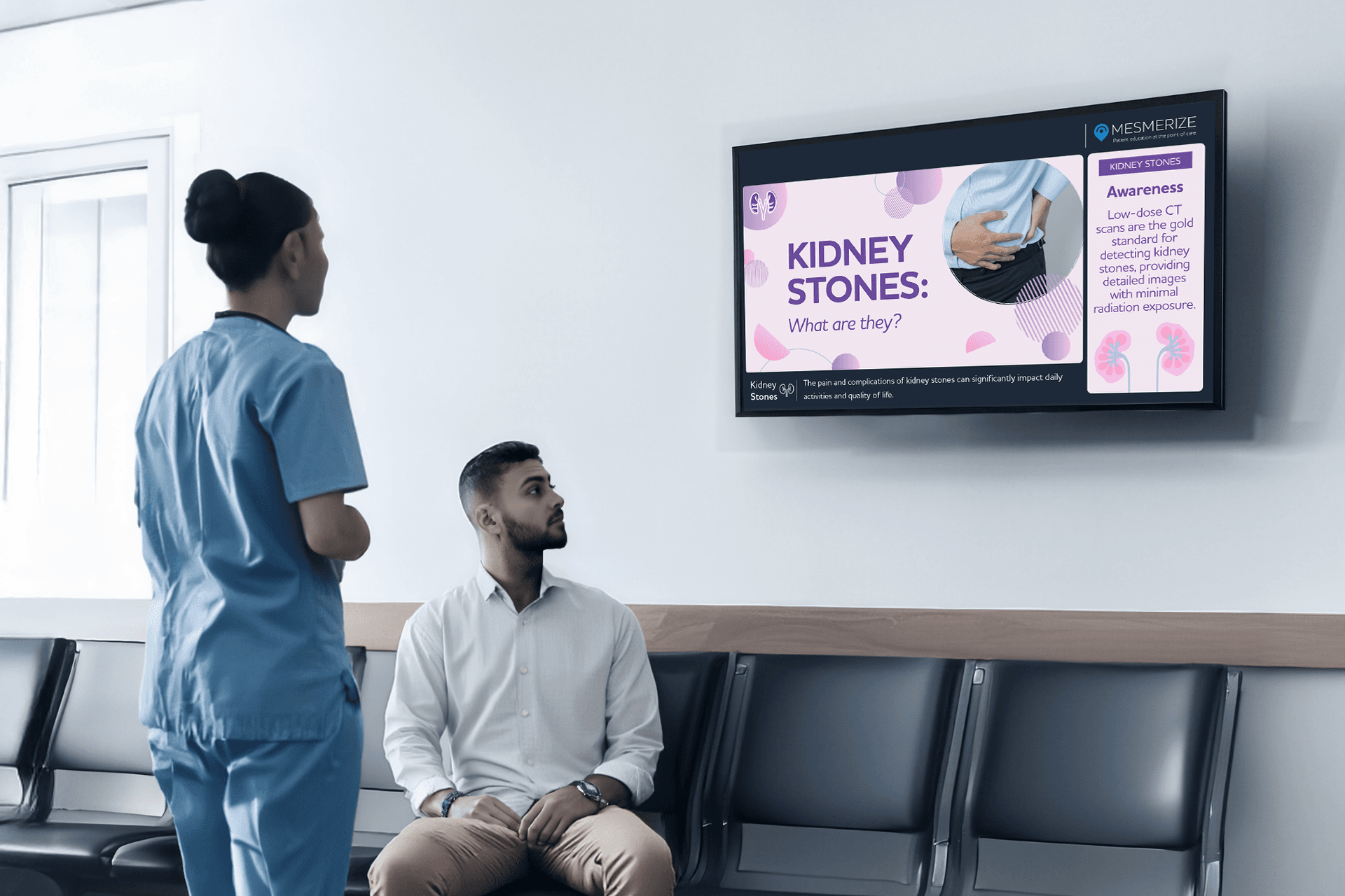 digital screen advertising in doctors' office waiting rooms
